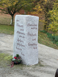 SPD Gedenkstein in der KZ-Gedenkstätte Flossenbürg